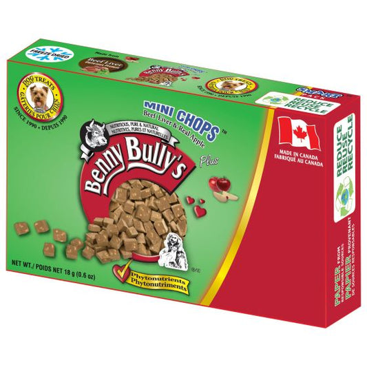 Benny Bully's - Smart Packs Mini Chops Beef Liver & Pumpkin - Dog - 18g