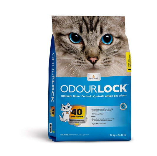 Intersand OdourLock Unscented Cat Litter, 12-kg (Size: 12-kg)