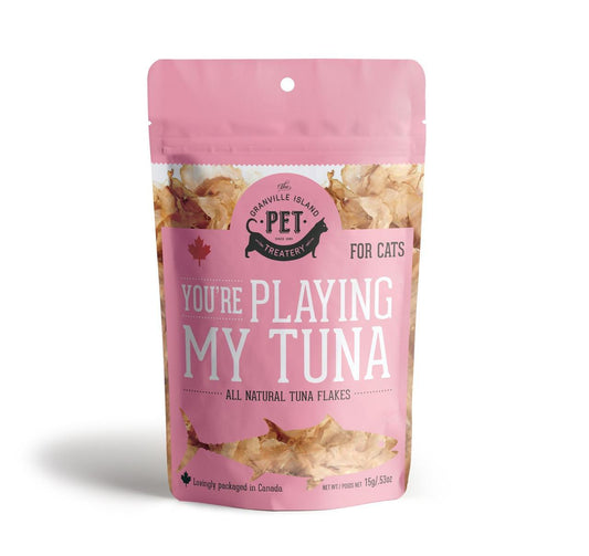 The Granville Island Pet Treatery You're Playing My Tuna Tuna Flakes Freeze-Dried Cat Treats, 15-gram (Size: 0.53-oz, Size: 0.53-oz)