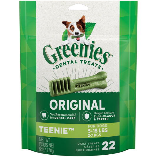 Greenies Original Teenie Dental Dog Treats, 6-oz, 22-count (Size: 22-count)