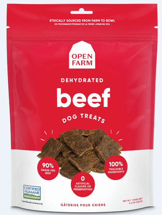Open Farm Beef Dehydrated Dog Treats, 4.5-oz (Size: 4.5-oz)