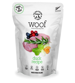 New Zealand Natural Pet Food Woof Duck Freeze-Dried Dog Food, 50-gram (Travel size/Treat) (Size: 50-gram)