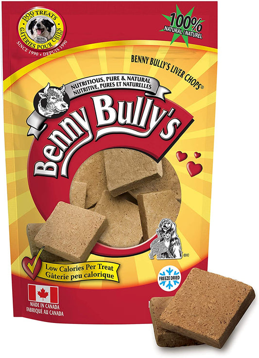 Benny Bully's Liver Chops Freeze-Dried Dog Treats, 2.8-oz (Size: 2.8-oz)