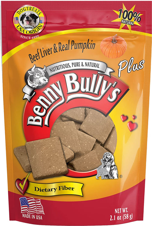 Benny Bully's Liver Plus Beef Liver & Real Pumpkin Freeze-Dried Dog Treats, 2.1-oz (Size: 2.1-oz)