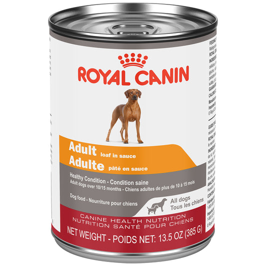Royal Canin Canine Health Nutrition All Adult Loaf in Gravy Canned Wet Dog Food, 385-gm (Size: 385-gm)