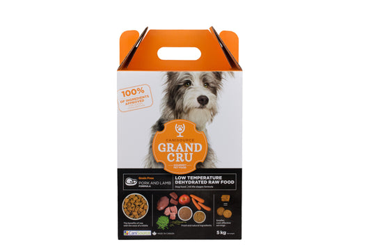 CaniSource Grand Cru Pork & Lamb Formula Grain-Free Dehydrated Dog Food, 5-kg (Size: 5-kg)