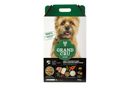 CaniSource Grand Cru Surf & Turf Formula Dehydrated Dog Food, 10-kg (Size: 10-kg)