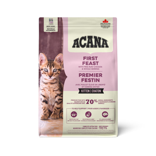 ACANA First Feast Kitten Dry Cat Food, 1.8-kg (Size: 1.8-kg)