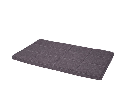Bud'z Comfort Flat Dog Bed, Grey, 90 x 58 x 5-cm (Size: 90 x 58 x 5-cm)