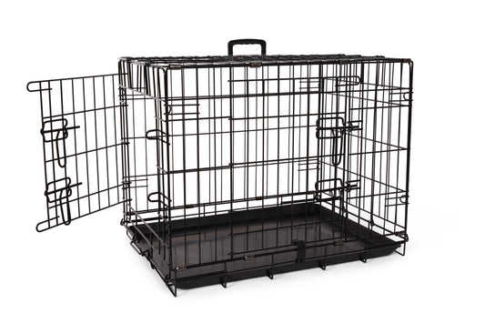 Bud'z Deluxe 2 Door with Divider Dog Crate, 61 x 46 x 48-cm (Size: 61 x 46 x 48-cm)