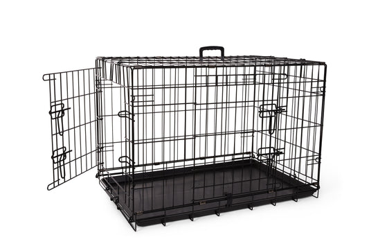 Bud'z Deluxe 2 Door with Divider Dog Crate, 76 x 48 x 53-cm (Size: 76 x 48 x 53-cm)