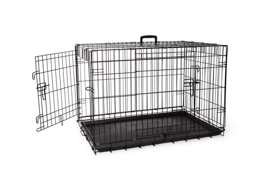 Bud'z Deluxe 2 Door with Divider Dog Crate, 97 x 58 x 64-cm (Size: 97 x 58 x 64-cm)