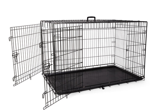 Bud'z Deluxe 2 Door with Divider Dog Crate, 122 x 75 x 81-cm (Size: 122 x 75 x 81-cm)