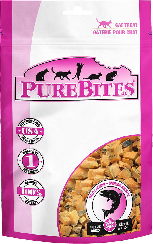 PureBites Salmon Freeze-Dried Cat Treats, 57-gram (Size: 57-gram)