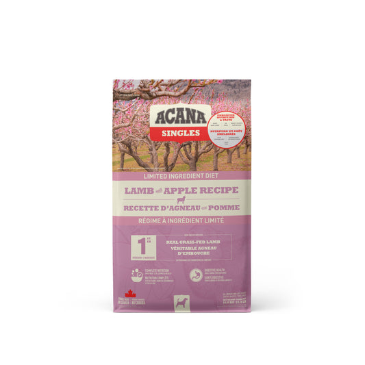 ACANA Singles Limited Ingredient Diet Lamb & Apple Recipe Dry Dog Food, 10.8-kg (Size: 10.8-kg)