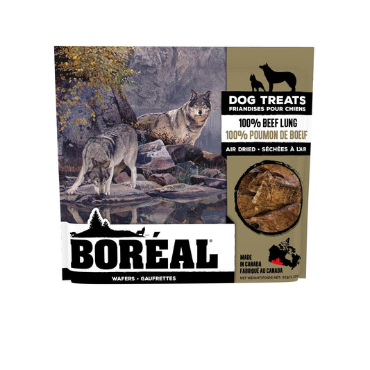 Boreal 100% Beef Lung Wafers Dog Treats, 92-gram (Size: 92-gram)