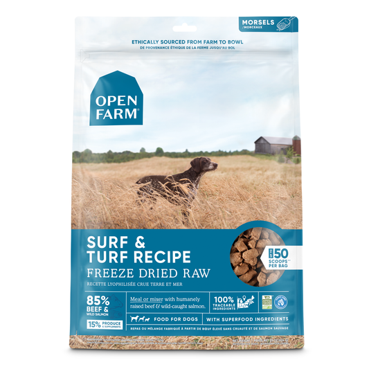 Open Farm Surf & Turf Morsels Freeze-Dried Dog Food, 3.5-oz (Size: 3.5-oz)