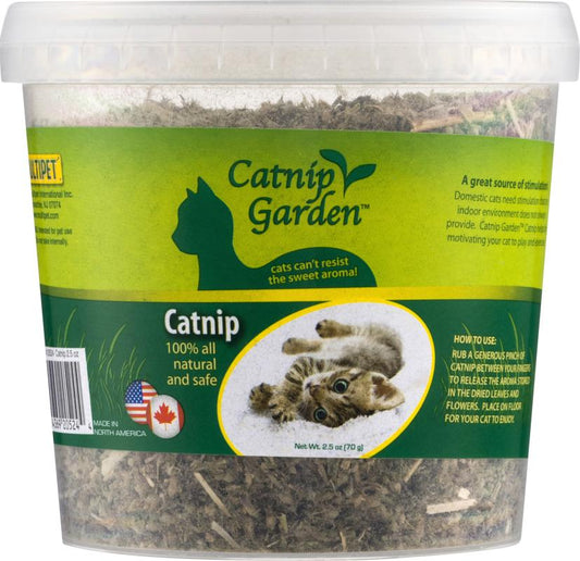 Multipet Catnip Garden Tub Cat Catnip, 2.5-oz (Size: 2.5-oz)