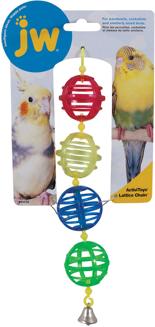 JW Pet Activitoy Birdie Lattice Chain Toy, Small/Medium