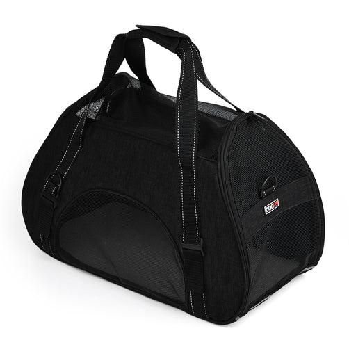 Dogline Pet Carrier Bag, Black, Small (Size: Small)