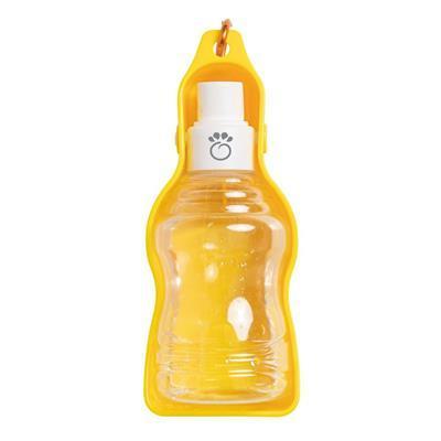 GF Pet Collapsible Travel Water Bottle for Pets, Yellow, 250-mL (Size: 250-mL)