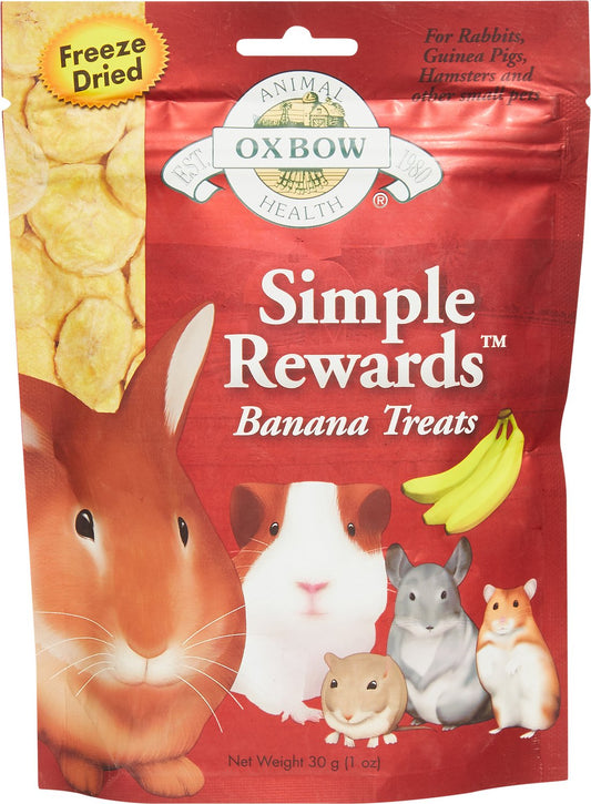 Oxbow Simple Rewards Freeze-Dried Banana Small Animal Treats, 1-oz