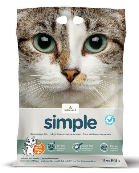 Intersand Simple Clumping Cat Litter, 14-kg (Size: 14-kg)