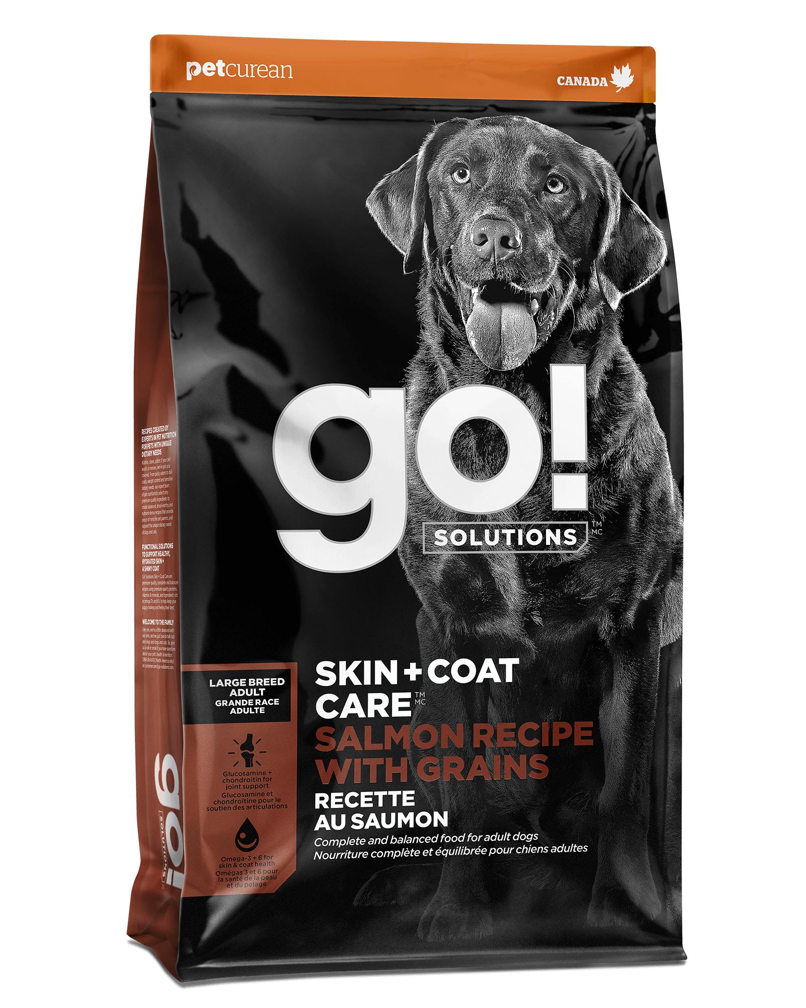 Go Solutions Skin Coat Care Salmon Recipe with Grains Large Breed Dry Dog Food 12 lb Size 12 lb