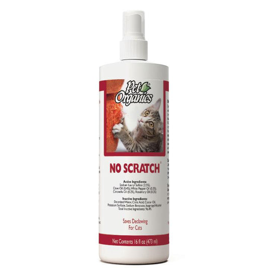NaturVet Pet Organics No Scratch Spray for Cats, 16-oz (Size: 16-oz)