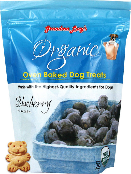 Grandma Lucy's Organic Blueberry Oven Baked Dog Treats, 14-oz