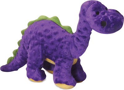 GoDog Dinos Chew Guard Bruto Dog Toy, Purple, Large (Size: Large)