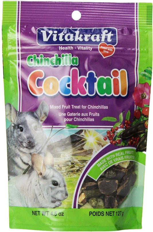 Vitakraft Fruit Cocktail Chinchilla Treats, 4.5-oz