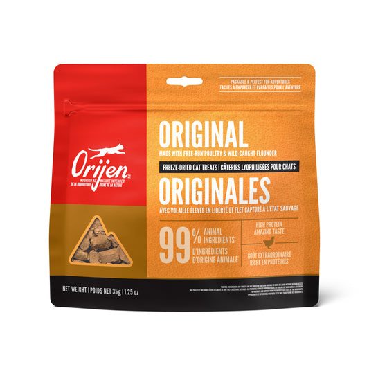 ORIJEN Original Grain-Free Freeze-Dried Cat Treats, 1.25-oz (Size: 1.25-oz)