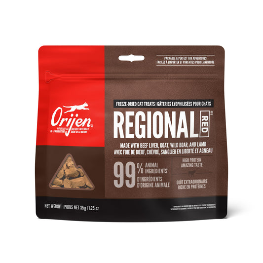 ORIJEN Regional Red Grain-Free Freeze-Dried Cat Treats, 1.25-oz (Size: 1.25-oz)