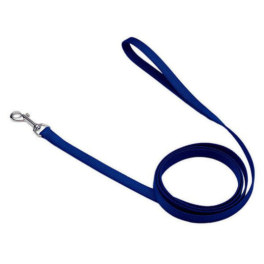 Coastal Single-Ply Dog Leash. Blue, 3/8-in Wide x 6-ft Long (Size: 3/8-in Wide x 6-ft Long)
