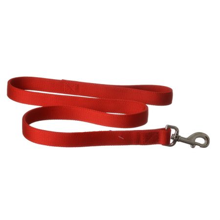 Coastal 1-in Dbl Ply Nylon Dog Leash, Red, 6-ft (Size: 6-ft)