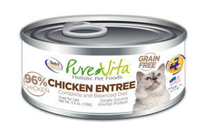 PureVita Grain-Free Chicken Entrée Wet Cat Food, 5.5-oz (Size: 5.5-oz)