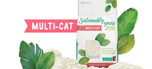 Sustainably Yours Natural Multi-Cat Litter, 13-lb (Size: 13-lb)