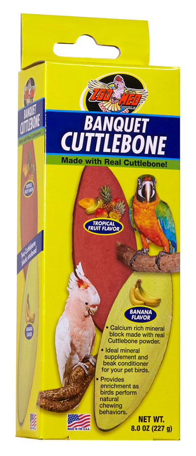 Zoo Med Banquet Cuttlebone Bird Beak Conditioner and Mineral Supplement, Large (Size: Large)