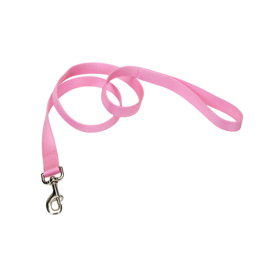 Coastal Single-Ply Dog Leash, Pink Bright, 3/4-in x 6-ft (Color: Pink Bright, Size: 3/4-in x 6-ft)