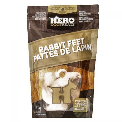 HeroDogTreats Rabbit Feet Dog Treats, 114-gram (Size: 114-gram)