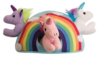 Snugarooz - Hide & Seek Rainbow - 4 Dog Toys In 1
