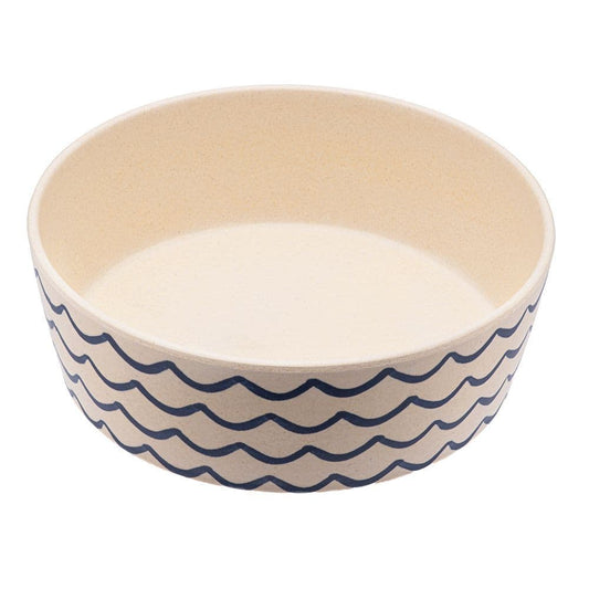 Beco Bamboo Pet Bowl, Save the Waves, Large