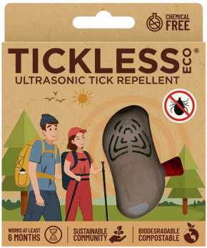 Tickless - Eco Human Ultrasonic Tick Repellent - Brown