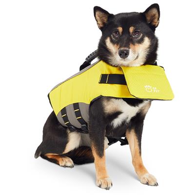 GF Pet Dog Life Vest, Yellow, Large (Size: Large)