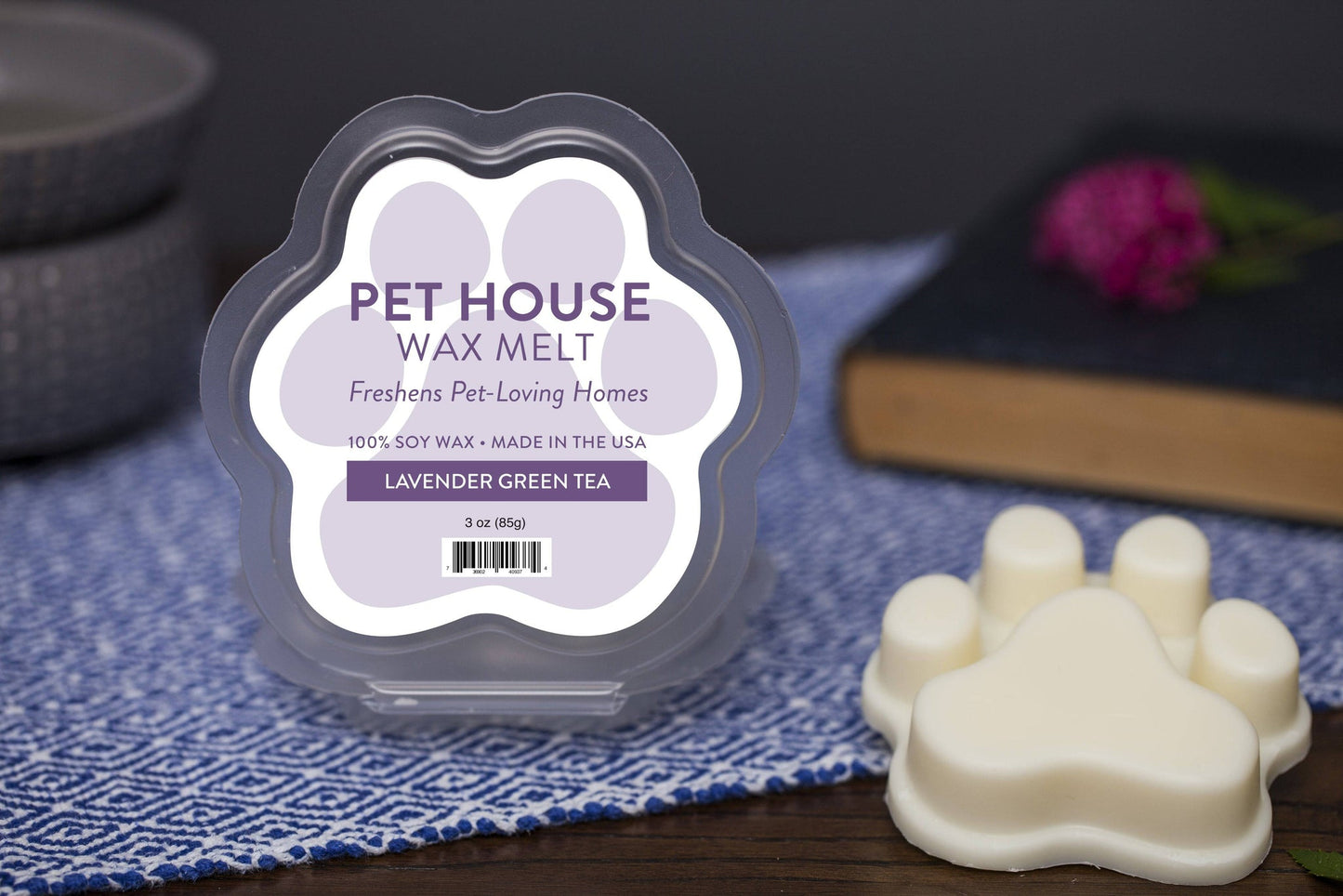 Pet House Year Round Wax Melts, Lavender Green Tea, 3-oz (Size: 3-oz)