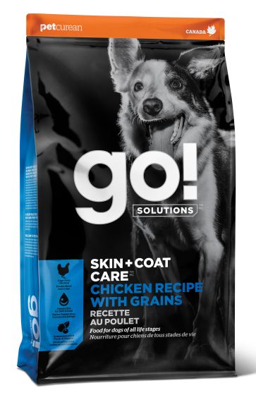 Go! Solutions Skin + Coat Care Chicken with Grains Dry Dog Food, 12-lb (Size: 12-lb)