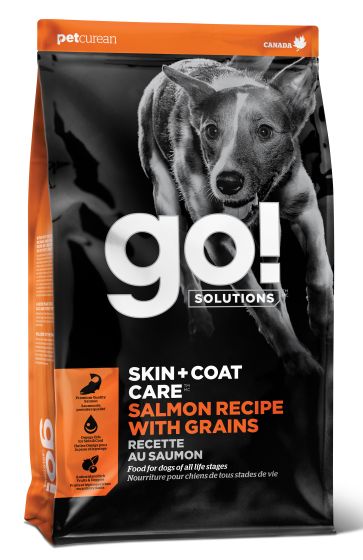 Go! Solutions Skin + Coat Care Salmon with Grains Dry Dog Food, 12-lb (Size: 12-lb)