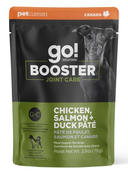 Go! Booster Joint Care Chicken, Salmon And Duck Pate Meal Topper Dog, 2.8oz