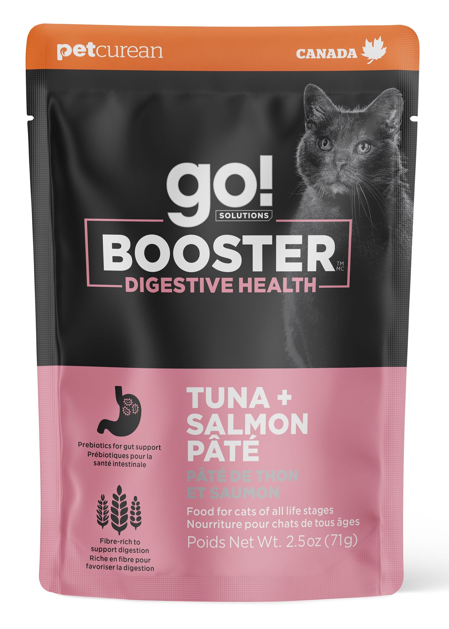 Go Booster Digestive Health Tuna And Salmon Pate Cat, 2.5oz